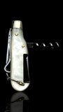 Vintage Pocker Knife Key Ring. Early 19th Century, Mother of Pearl and Steel.