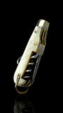Vintage Pocker Knife Key Ring. Early 19th Century, Mother of Pearl and Steel.