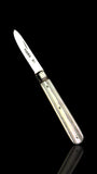 Antique Mother of Pearl and Sterling Silver Pocket Knife. 1878, William Moulson, England.