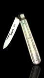 Antique Mother of Pearl and Sterling Silver Pocket Knife. 1878, William Moulson, England.