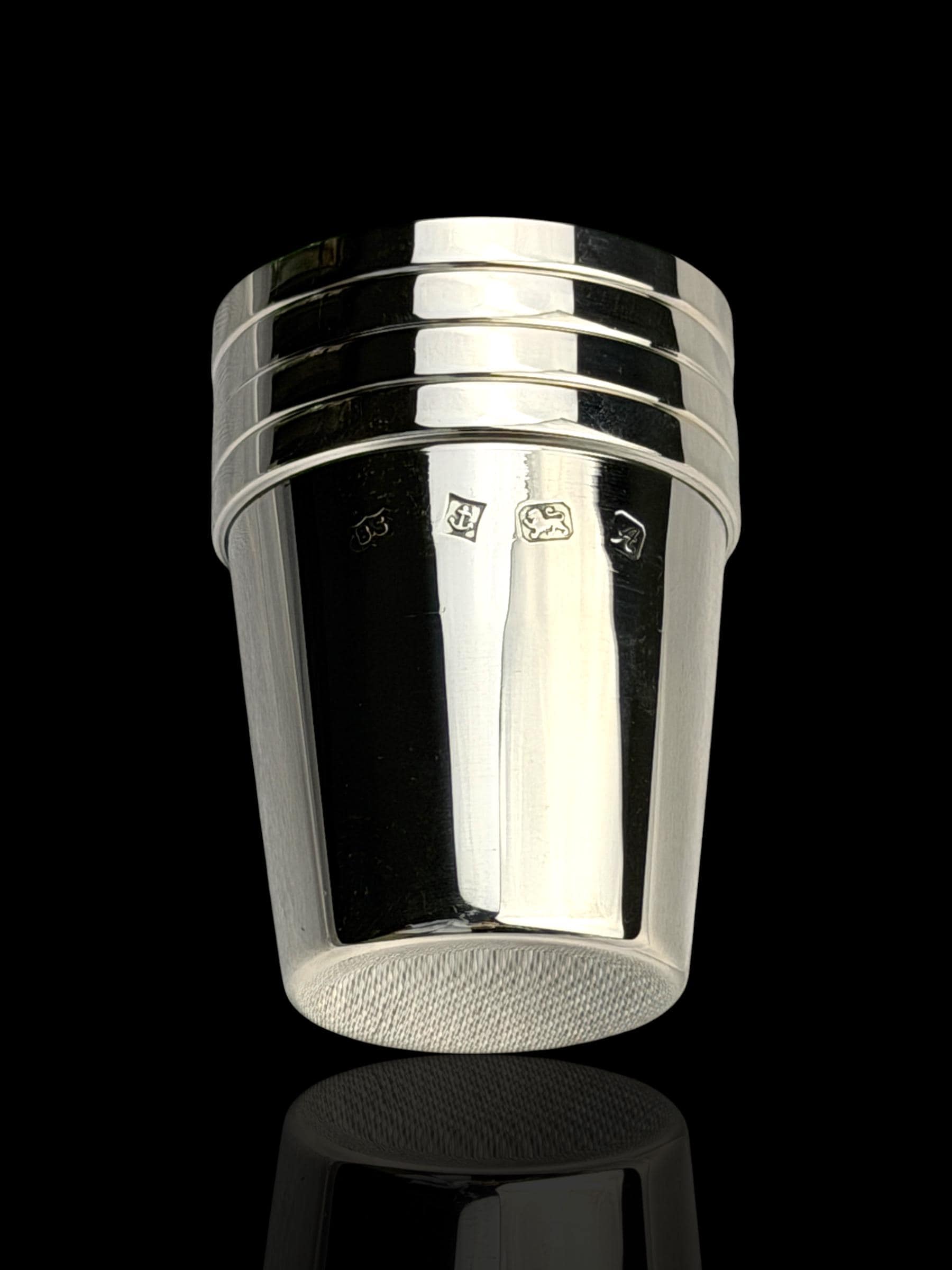 Solid Sterling Silver Shot Glasses, 1975