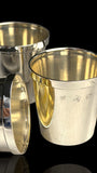 Solid Sterling Silver Shot Glasses, 1975