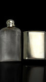 Vintage Silver Plate Hip Flask. Cased.