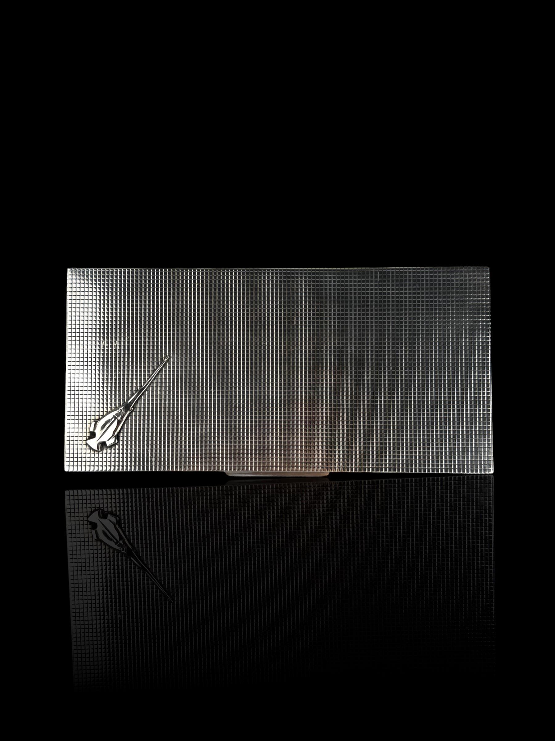 Sterling Silver Tobacco Box. 1960, England.