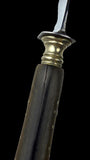 Antique French Ebony Knife Set. Ebony and Silver Plate. France, cira 1880-1910