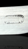Antique French Ebony Knife Set. Ebony and Silver Plate. France, cira 1880-1910