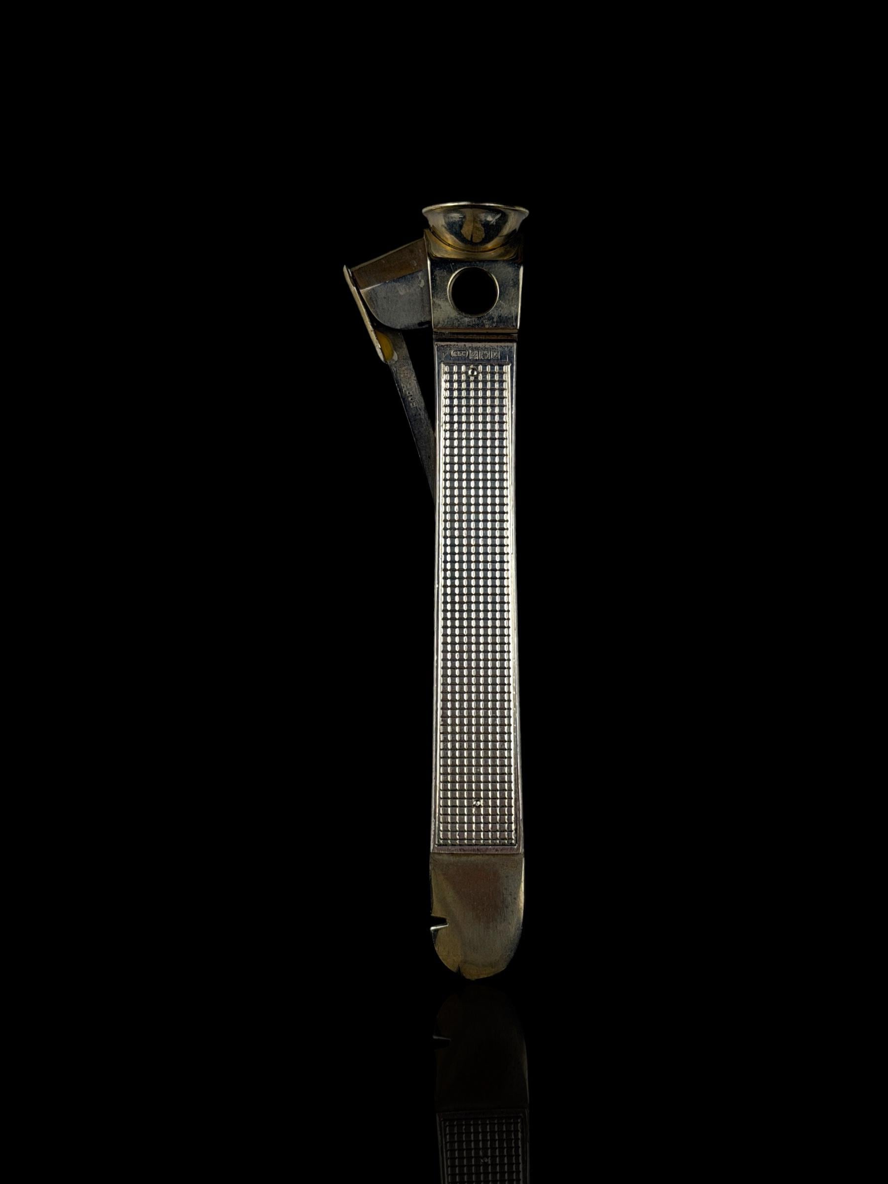 Cigar Cutter. Sterling Silver. England. Cased.