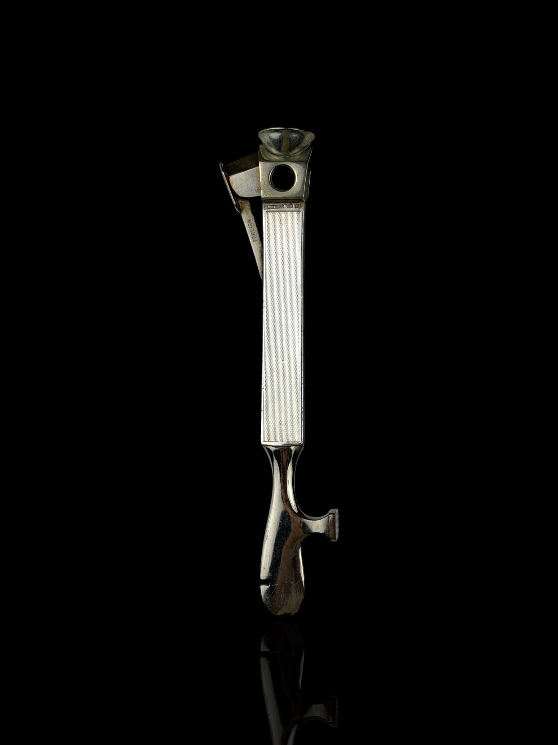 Cigar Cutter. Sterling Silver. England. Cased.