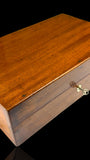 Antique Mahogany Shotgun Cartridge Case with Key - 84 Shell Capacity.