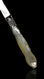 Antique Letter Opener. Sterling Silver and Mother of Pearl. 1809, England.