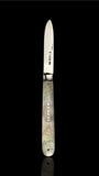Antique Pocket Knife. 1843, Mother of Pearl and Sterling Silver.