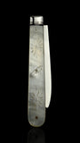 Antique Pocket Knife. 1843, Mother of Pearl and Sterling Silver.