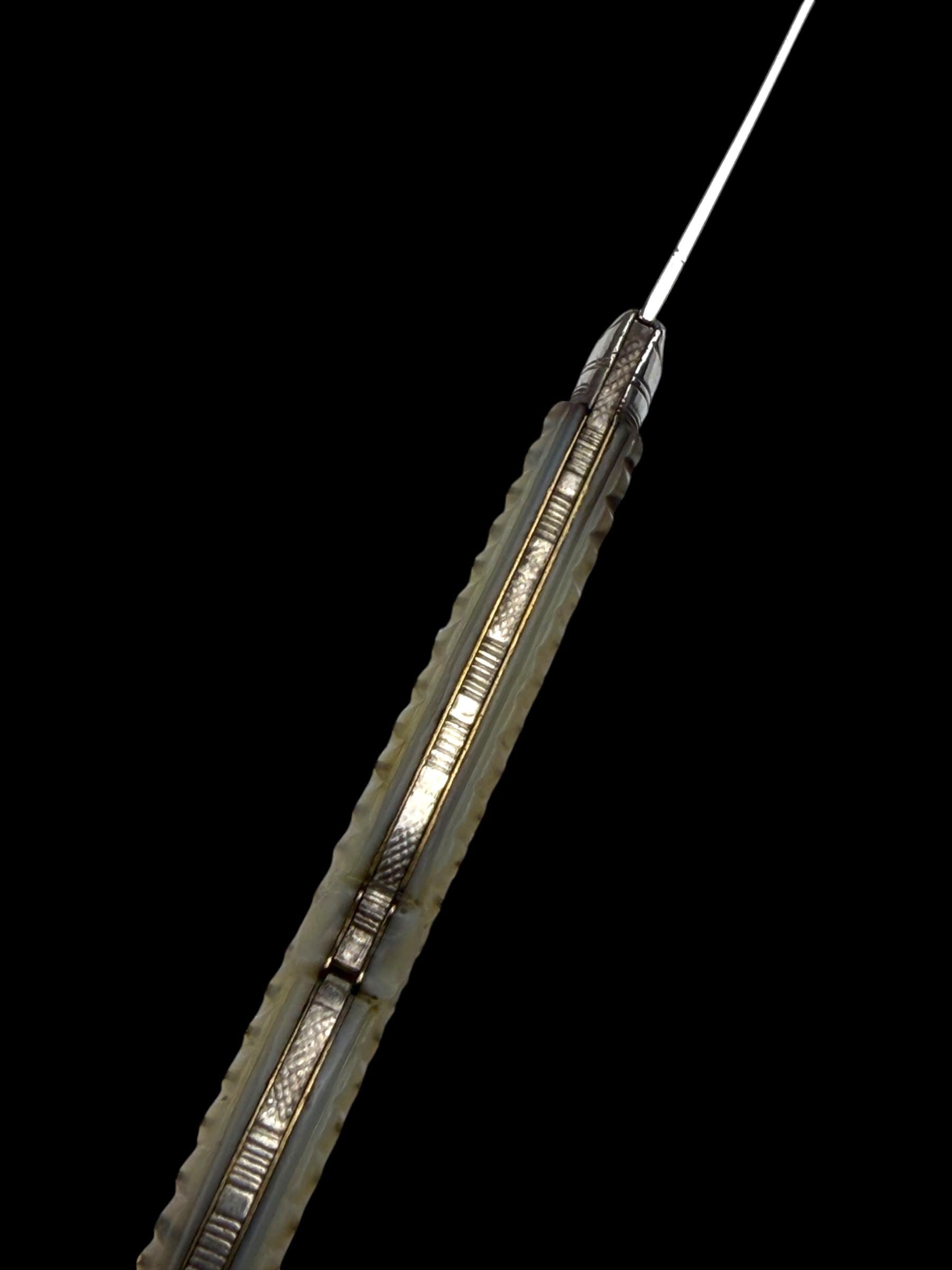 Antique Pocket Knife. 1891, Mother of Pearl and Sterling Silver.