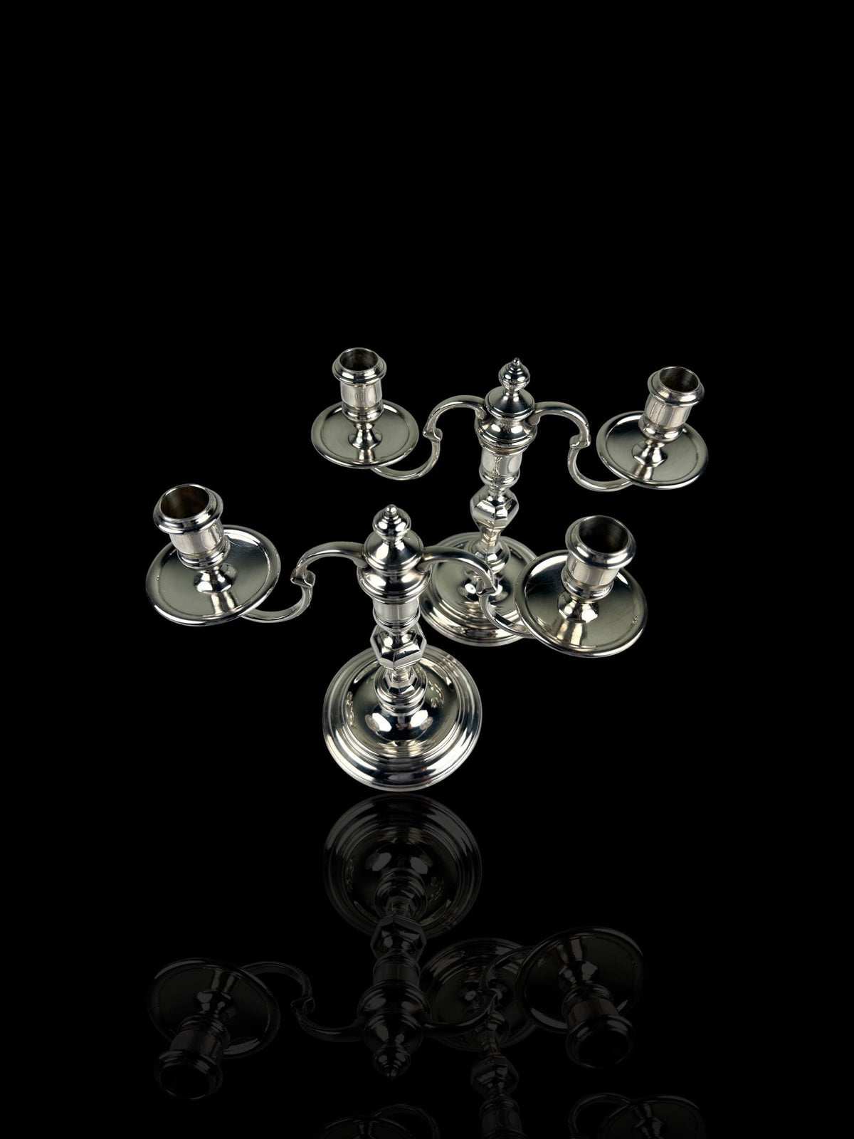 Pair of Silver Plate Candelabras or Candlestick holders. Garrard & Co. English.