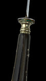 Antique French Ebony Knife Set. Ebony and Silver Plate. France, cira 1880-1910