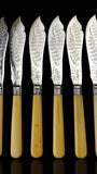 24pc Fish Cutlery Set in Impressive Presentation Case. Mother of Pearl and Silver Plate.