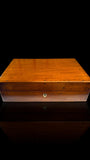 Antique Mahogany Shotgun Cartridge Case with Key - 84 Shell Capacity.
