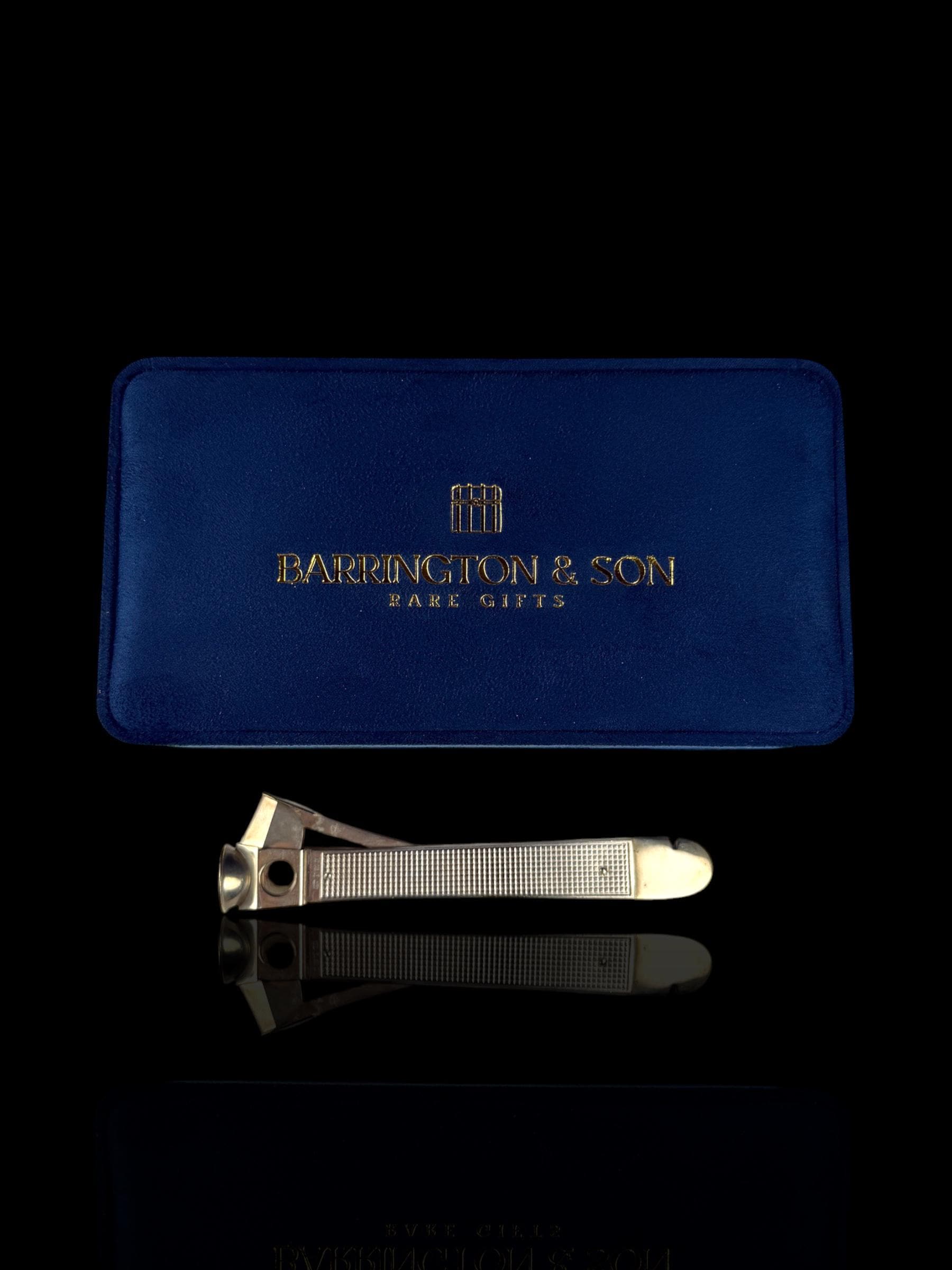 Cigar Cutter. Sterling Silver. England. Cased.