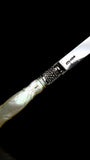 Antique Letter Opener. Sterling Silver and Mother of Pearl. 1809, England.