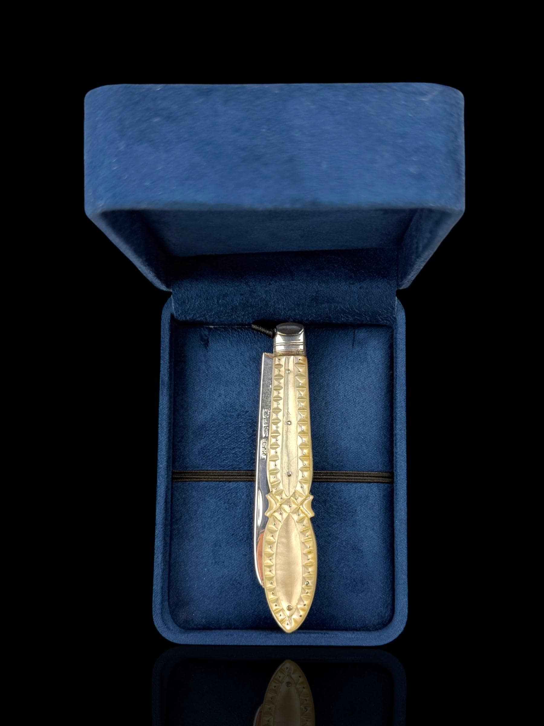Antique Pocket Knife. 1891, Mother of Pearl and Sterling Silver.