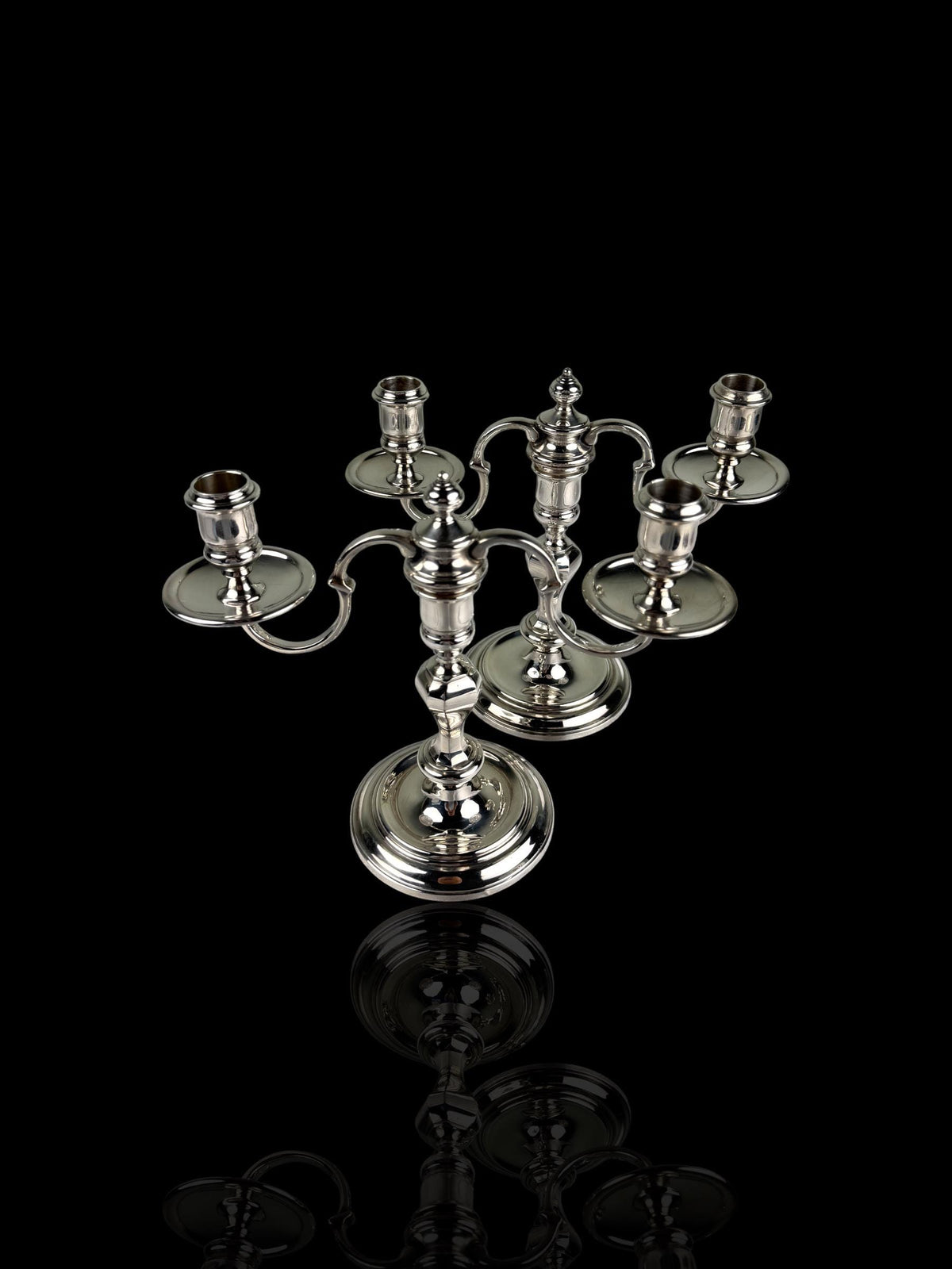 Pair of Silver Plate Candelabras or Candlestick holders. Garrard & Co. English.