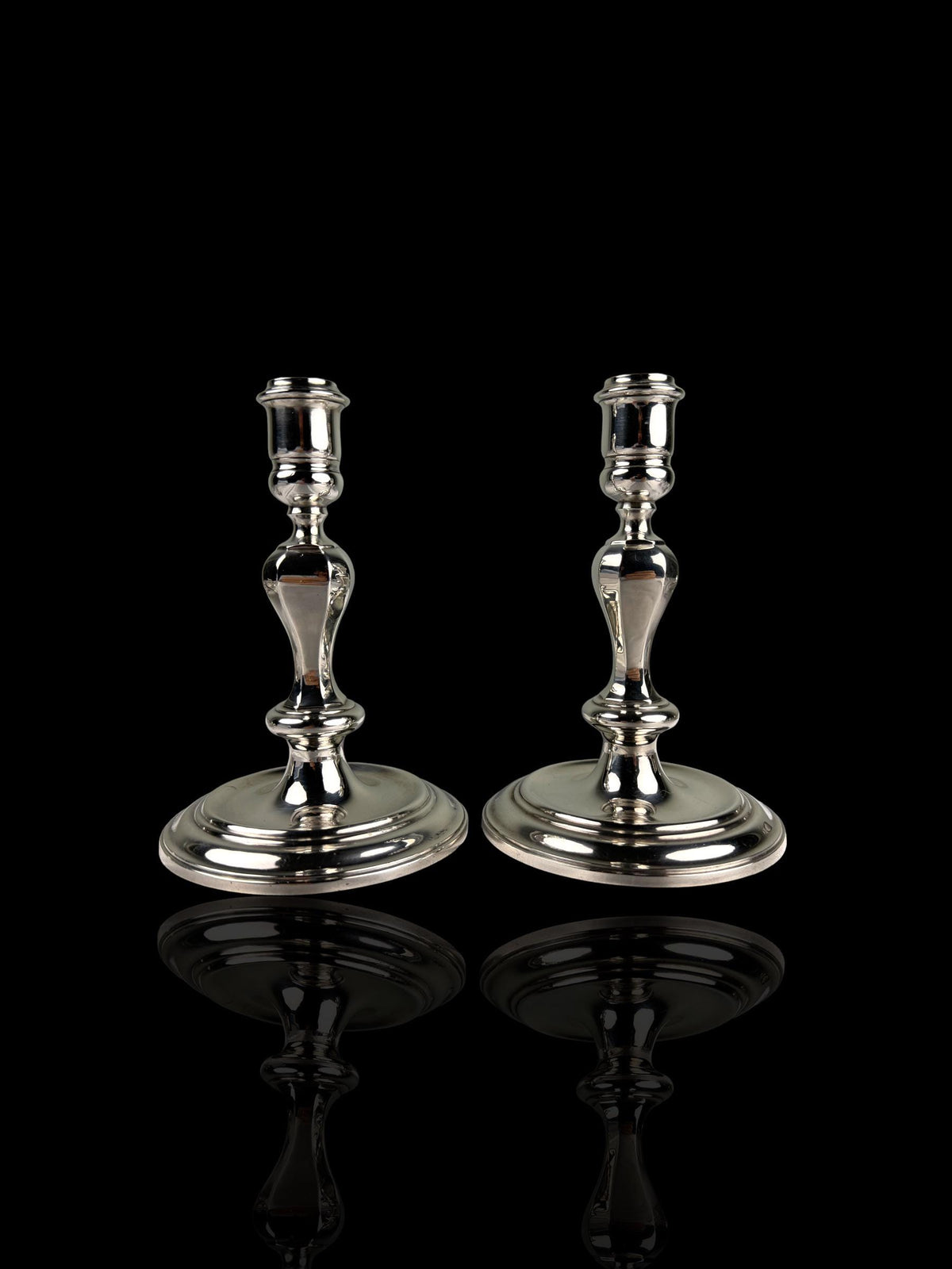 Pair of Silver Plate Candelabras or Candlestick holders. Garrard & Co. English.
