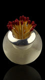 Antique Match Globe. Sterling silver. Circa 1900. England.