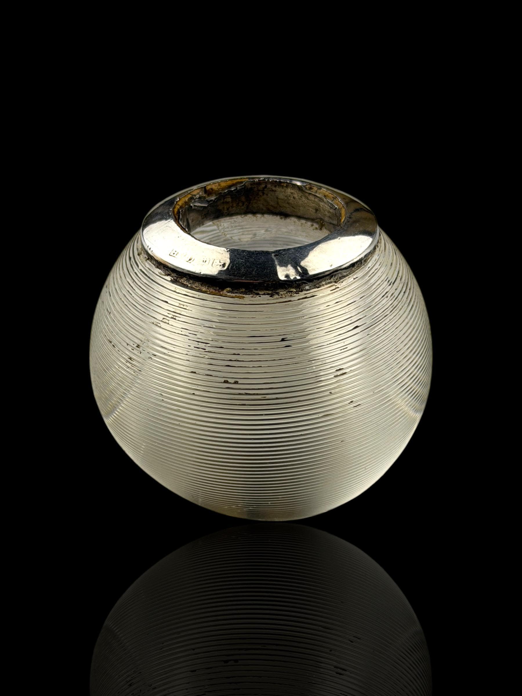 Match Globe. Sterling Silver. Circa 1900, England.
