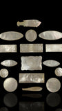 Antique Mother of Pearl Gaming Counters. 18th-19th Century. Ready for Framing.