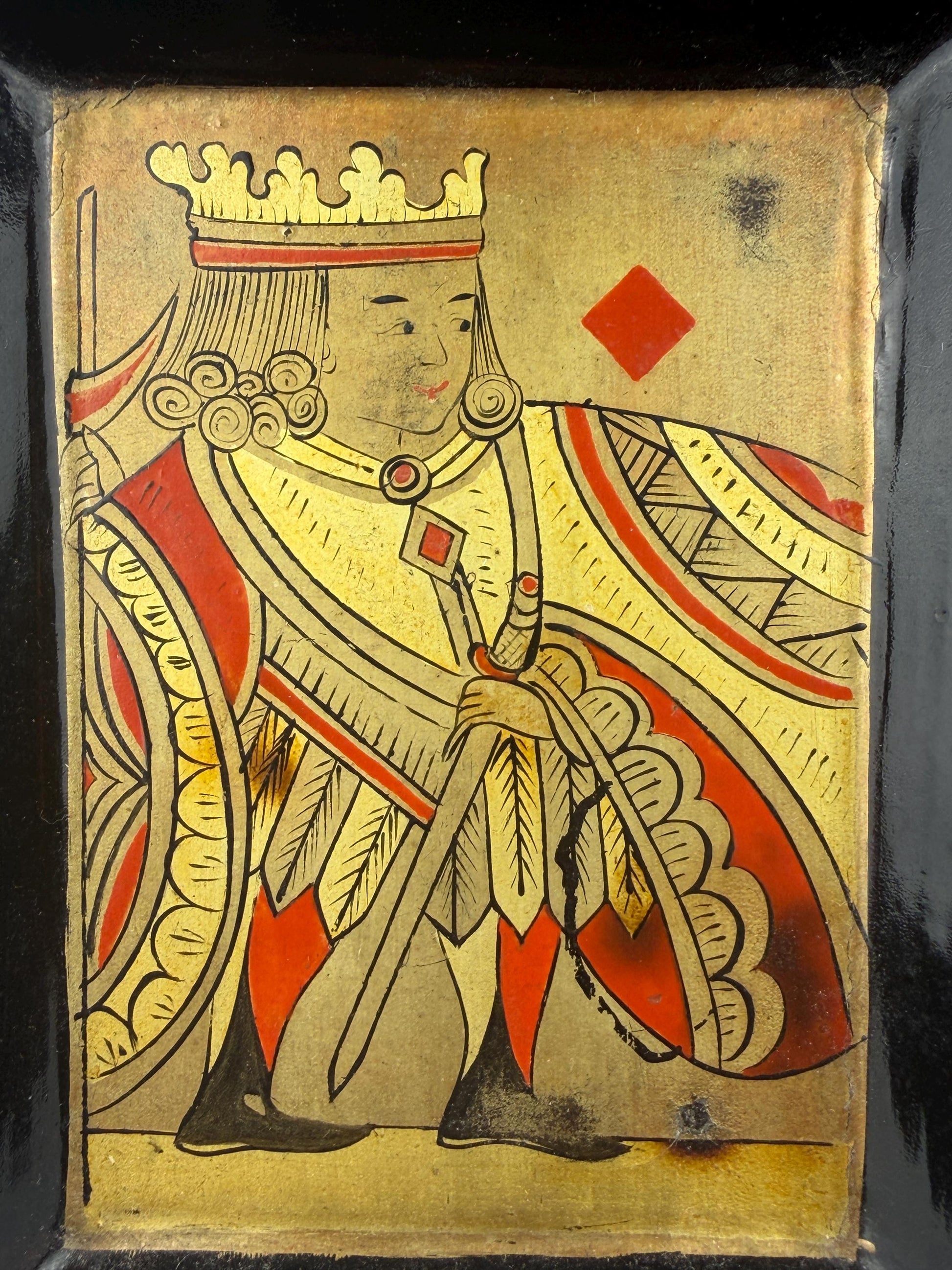 Qing Dynasty Games Box and Mother of Pearl Counters.