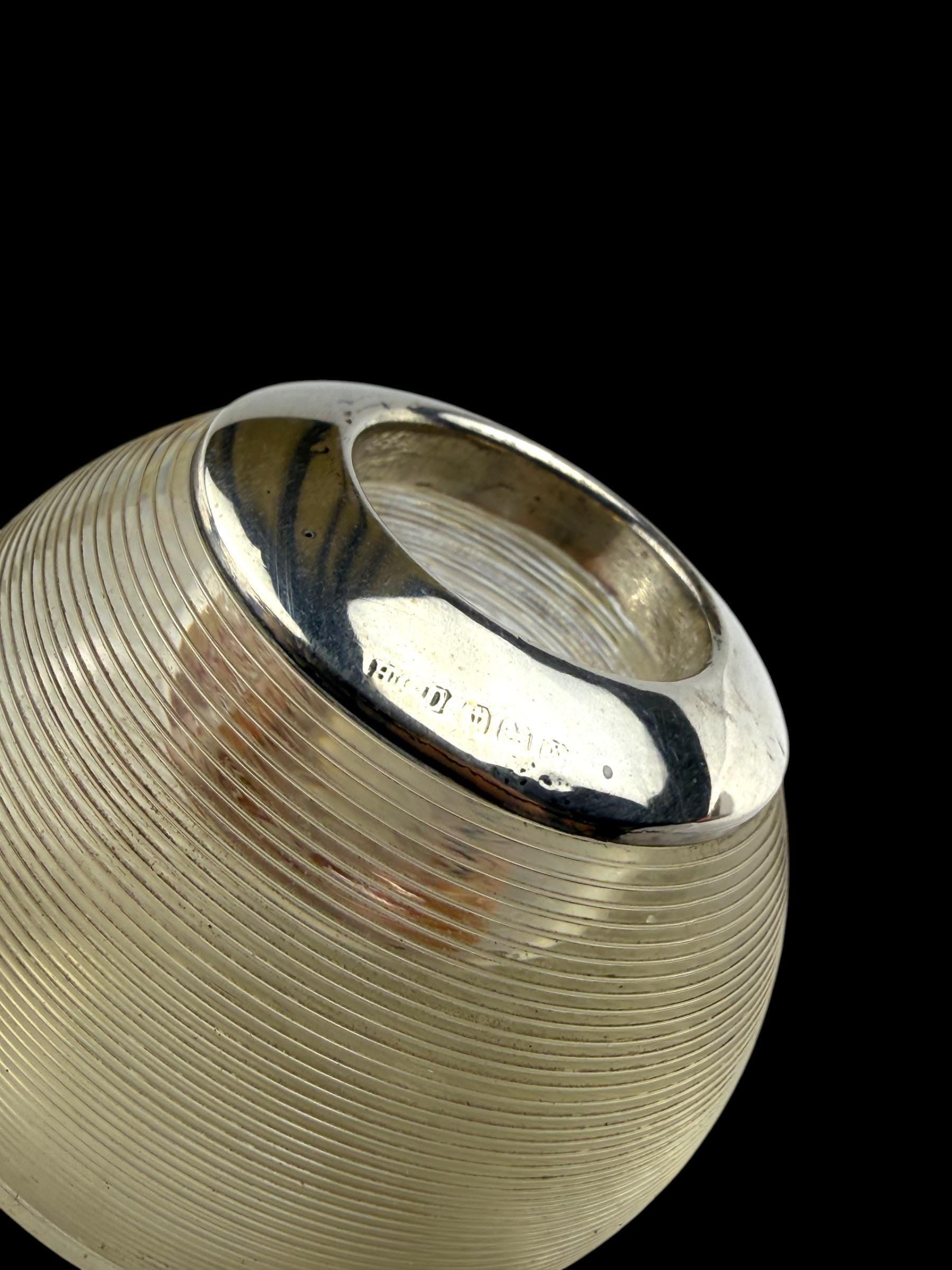 Antique Match Globe. Sterling silver. Circa 1900. England.