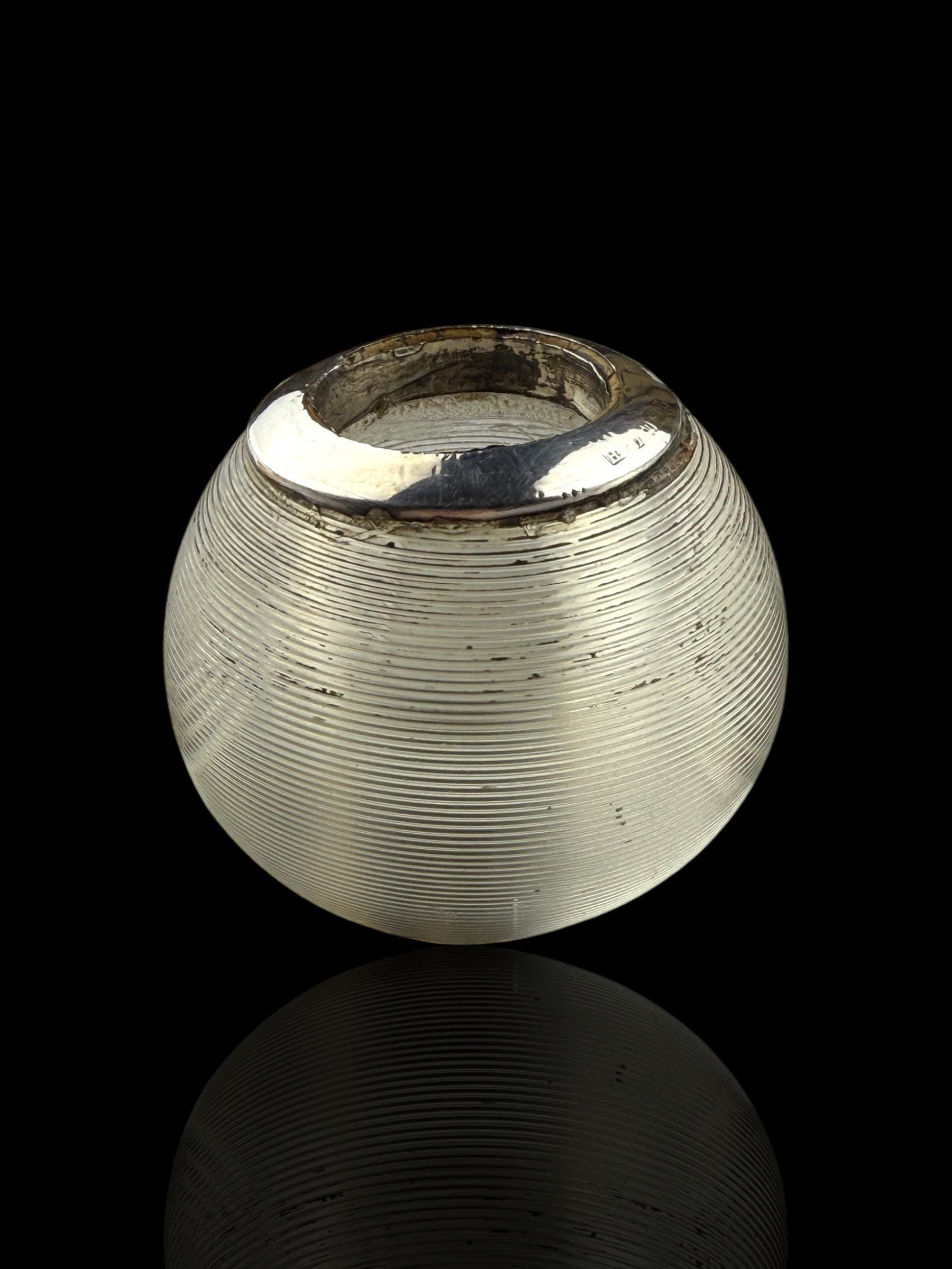 Match Globe. Sterling Silver. Circa 1900, England.