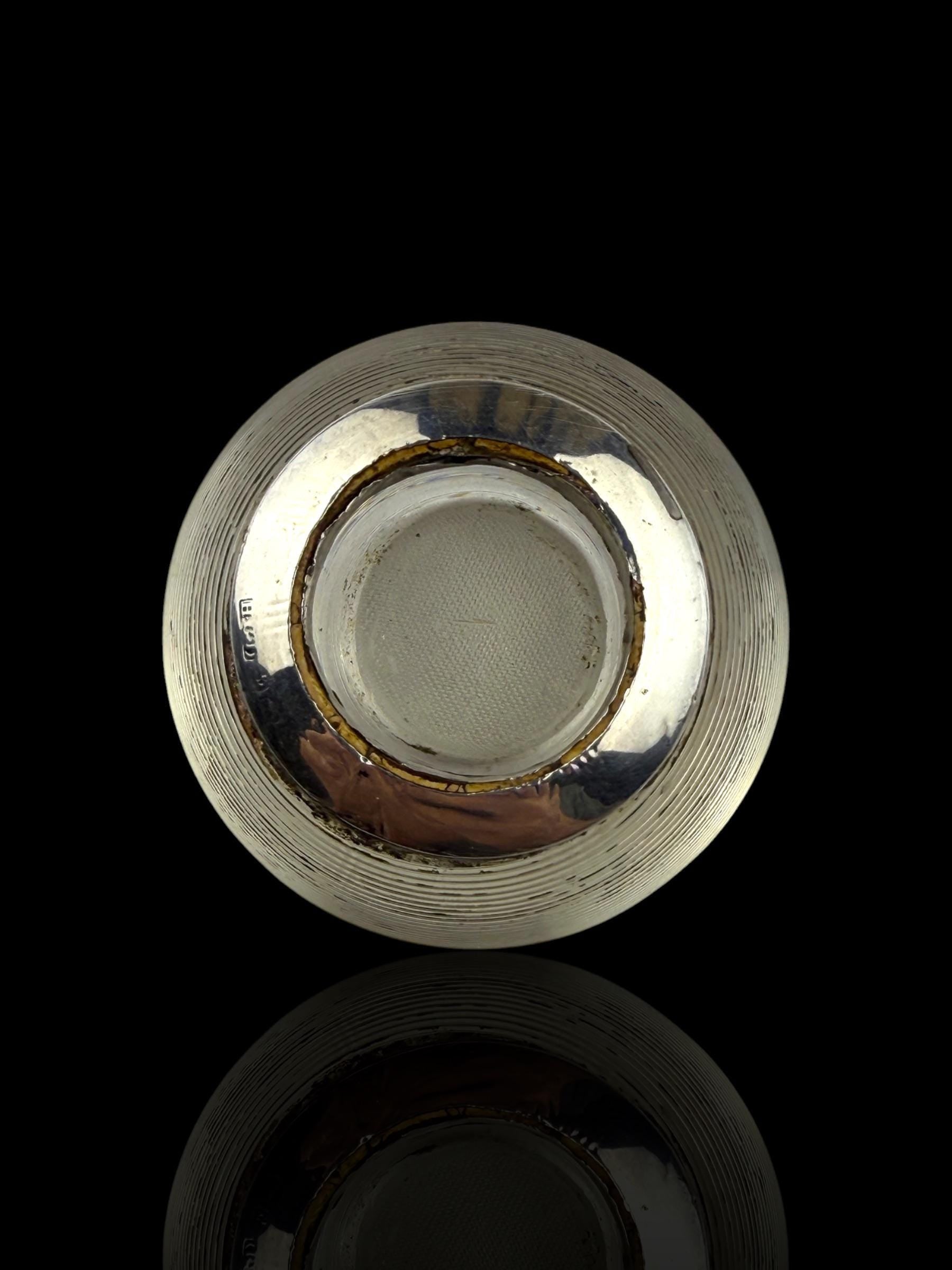 Match Globe. Sterling Silver. Circa 1900, England.