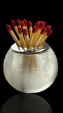 Match Globe. Sterling Silver. Circa 1900, England.