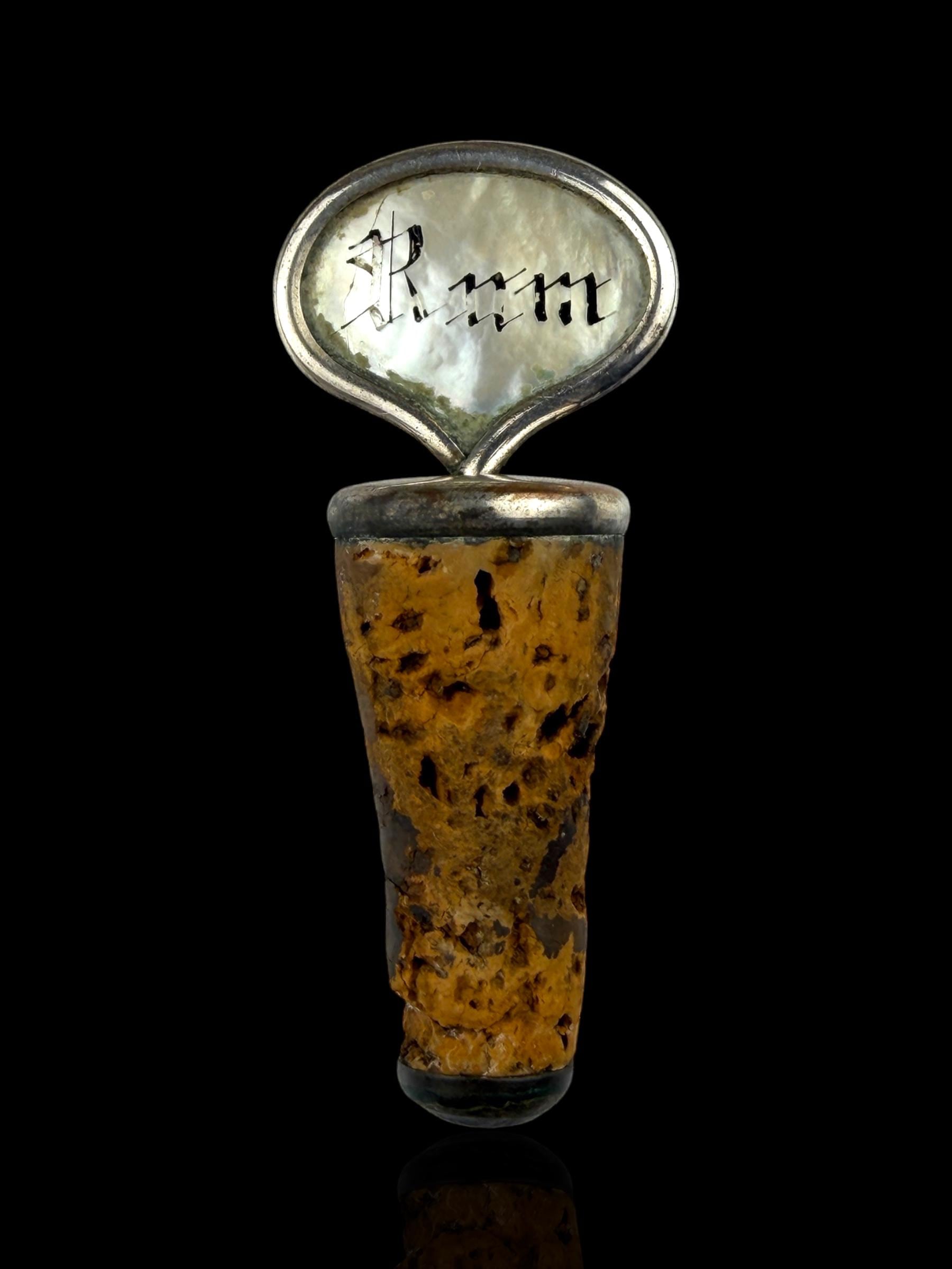 Antique Mother-of-Pearl Decanter Stoppers - Set of Three
