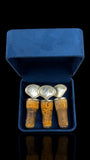 Antique Mother-of-Pearl Decanter Stoppers - Set of Three