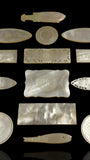 Antique Mother of Pearl Gaming Counters. 18th-19th Century. Ready for Framing.