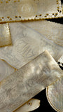 Antique Mother of Pearl Gaming Counters. 18th-19th Century. Ready for Framing.