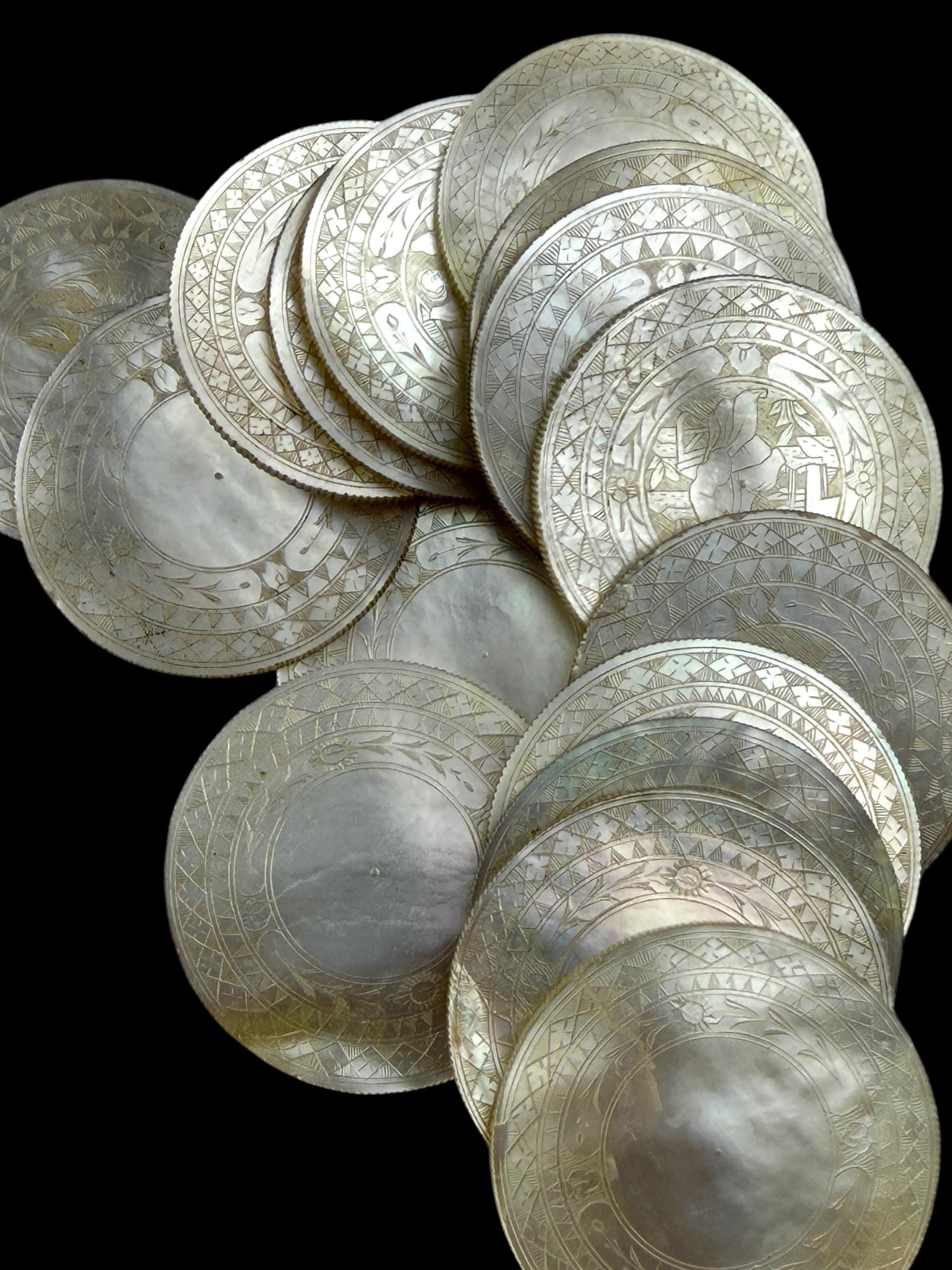 Qing Dynasty Games Box and Mother of Pearl Counters.
